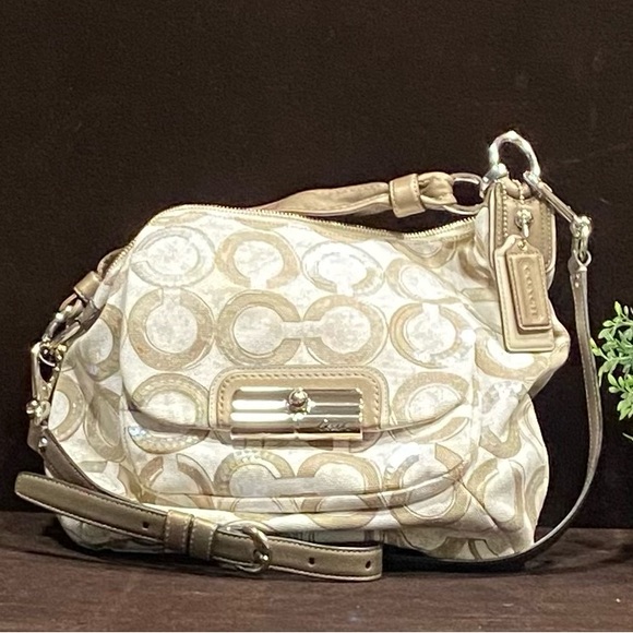 Coach Kri Sequin OPA Hobo Shoulder Bag - Picture 1 of 8